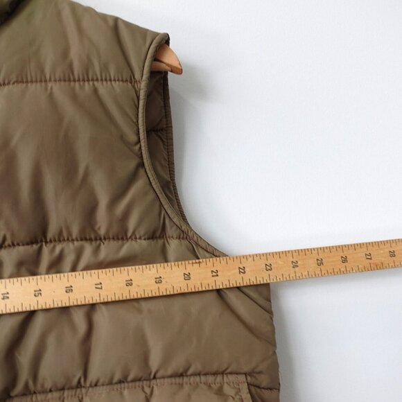 VINTAGE Woolrich Vest Mens Large Green Puffer Jacket Utility Quilted Packable - Picture 4 of 14